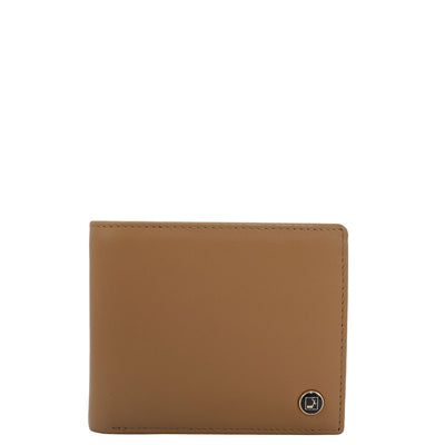 Tan Bifold Leather Mens Wallet