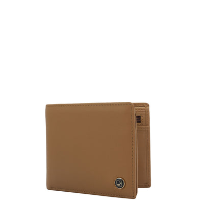 Tan Bifold Leather Mens Wallet