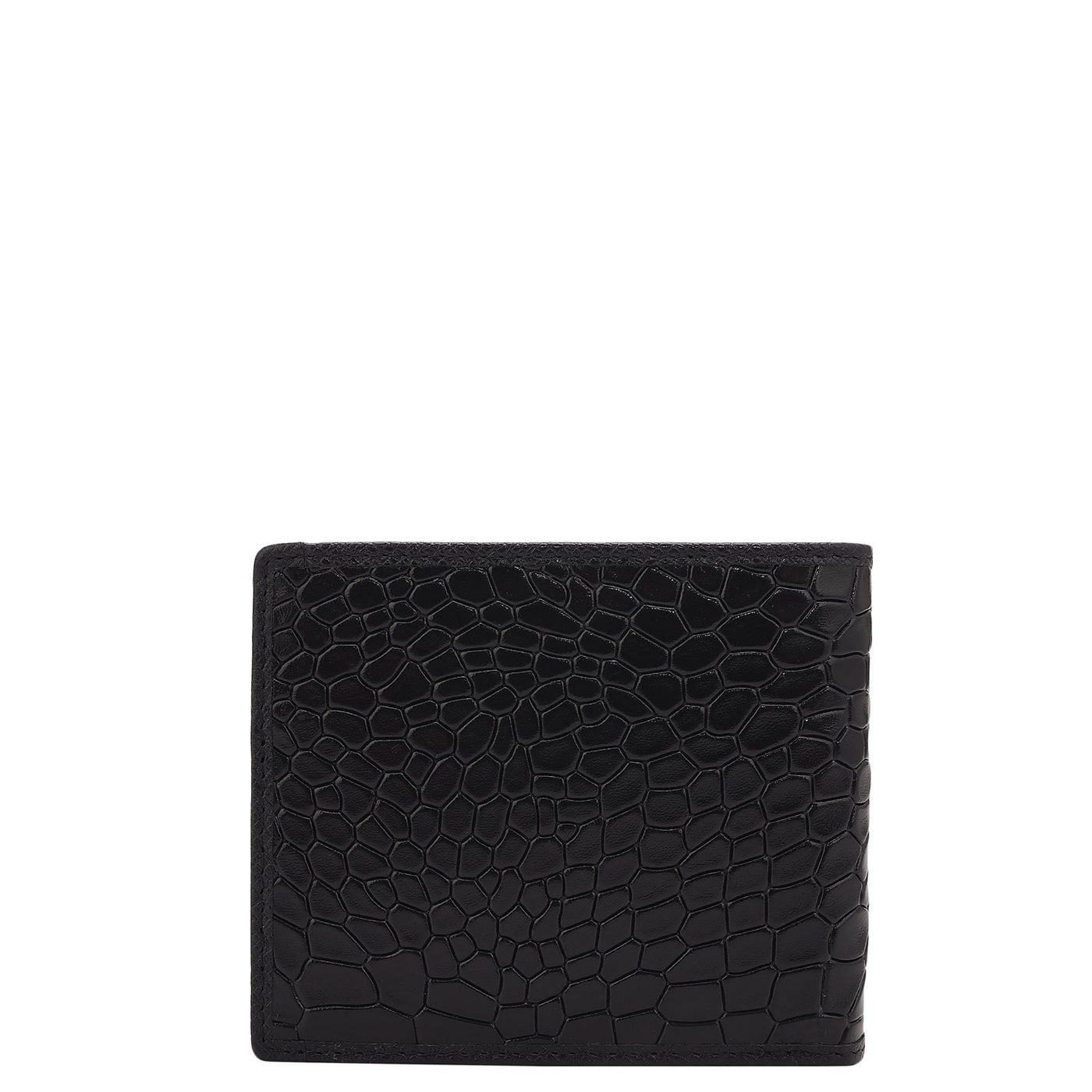 Black Bifold Leather Mens Wallet