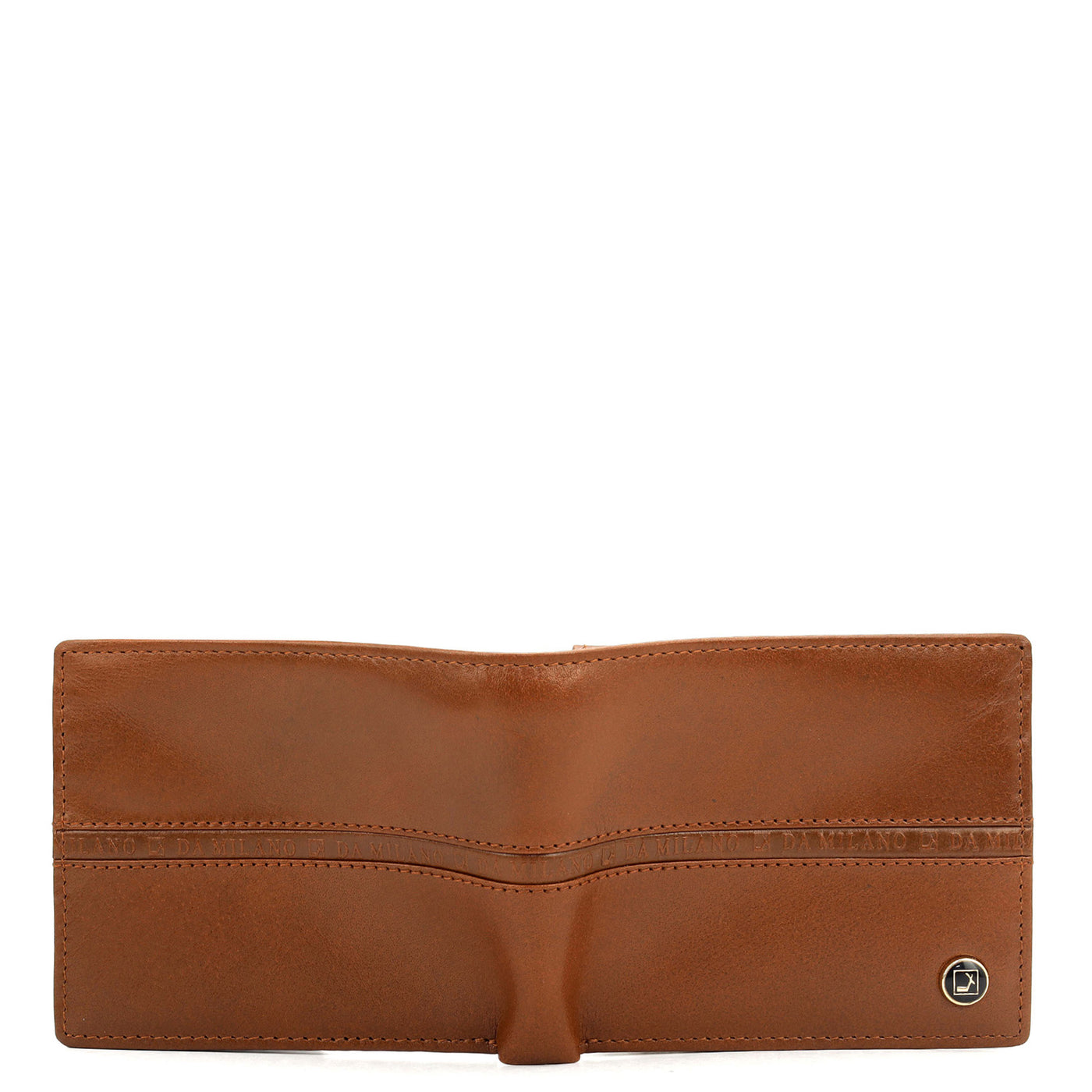 Cognac Bifold Leather Mens Wallet