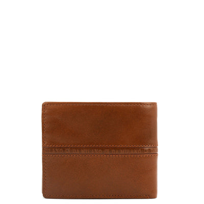 Cognac Bifold Leather Mens Wallet