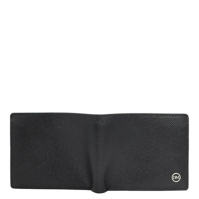 Black Bifold Leather Mens Wallet