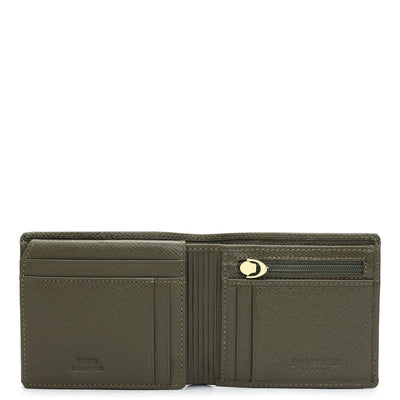 Green Bifold Leather Mens Wallet