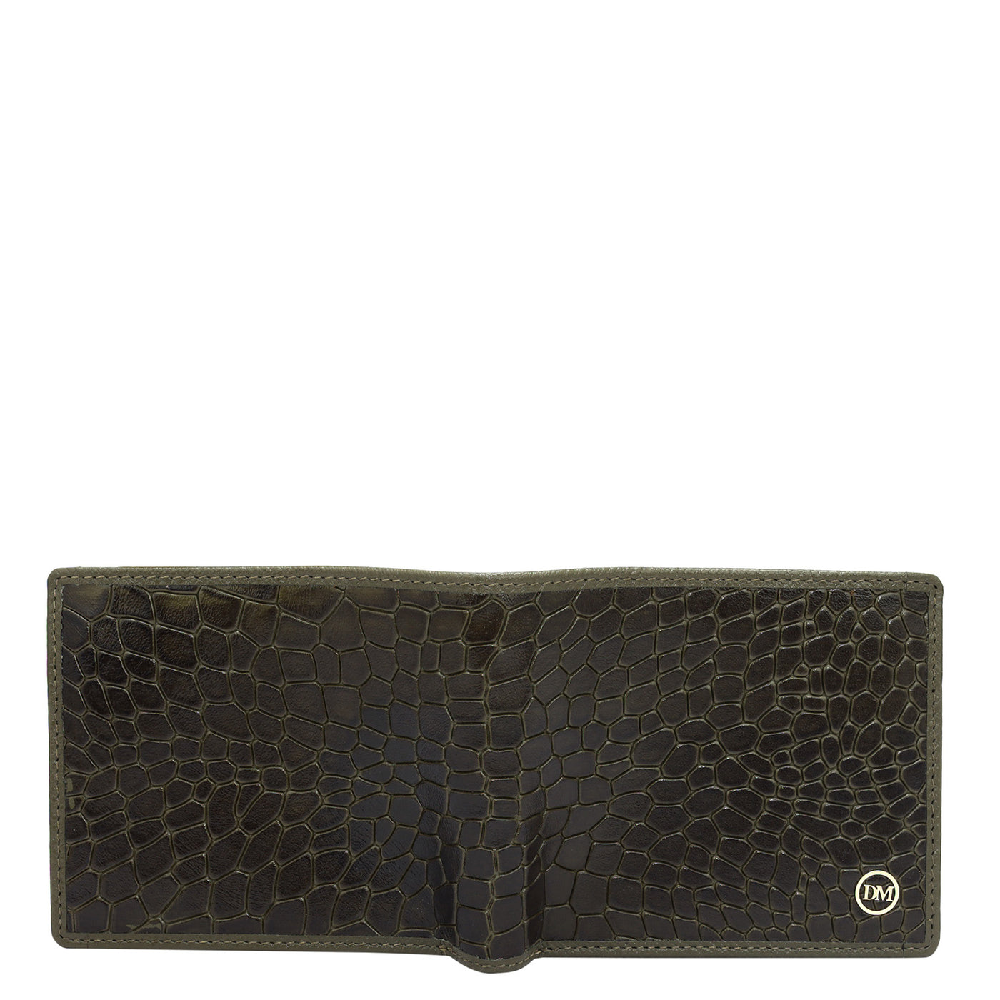 Green Bifold Leather Mens Wallet