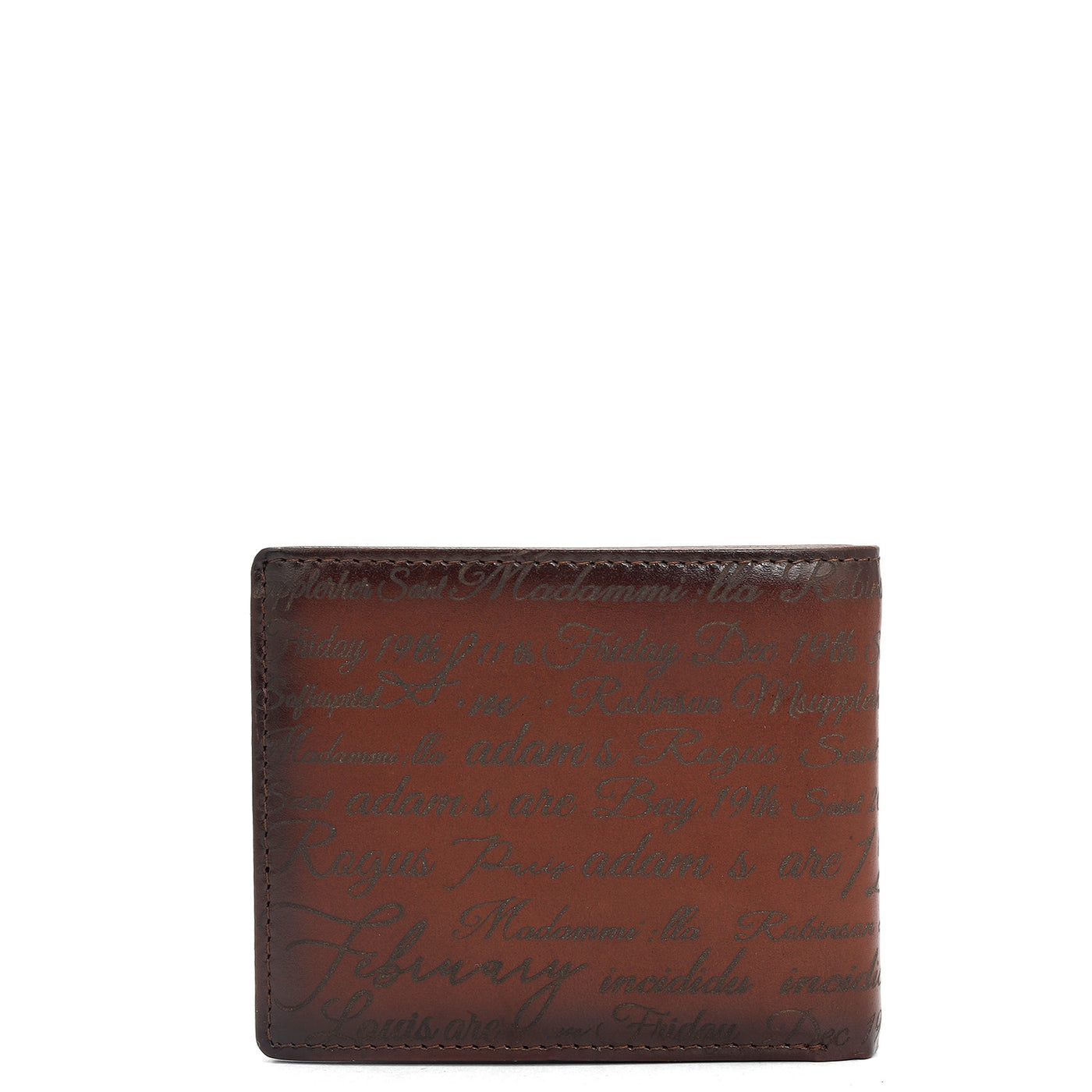 Cognac Bifold Leather Mens Wallet