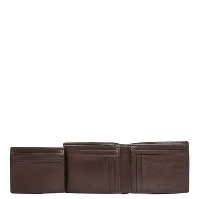 Brown Bifold Leather Mens Wallet