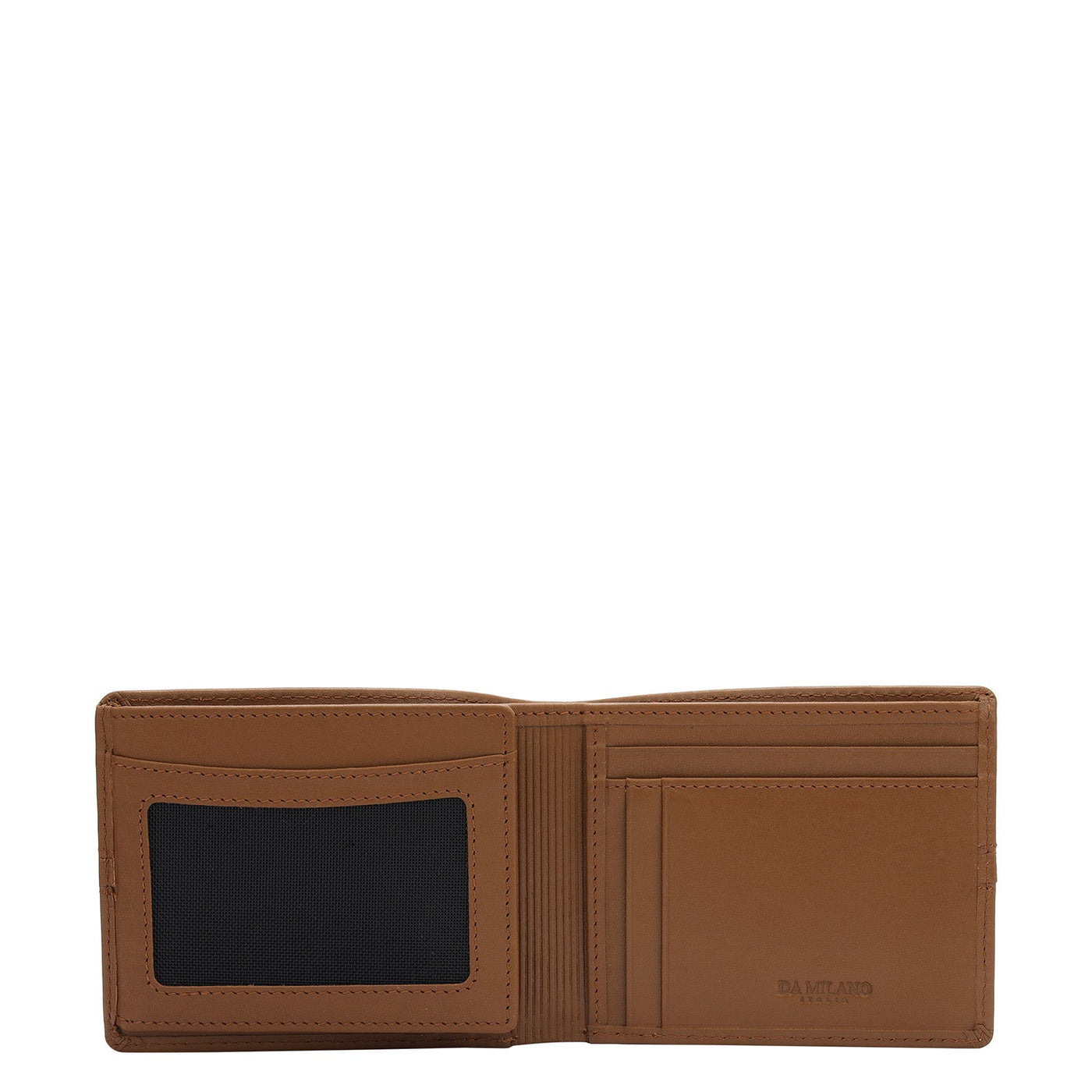 Cognac Bifold Leather Mens Wallet