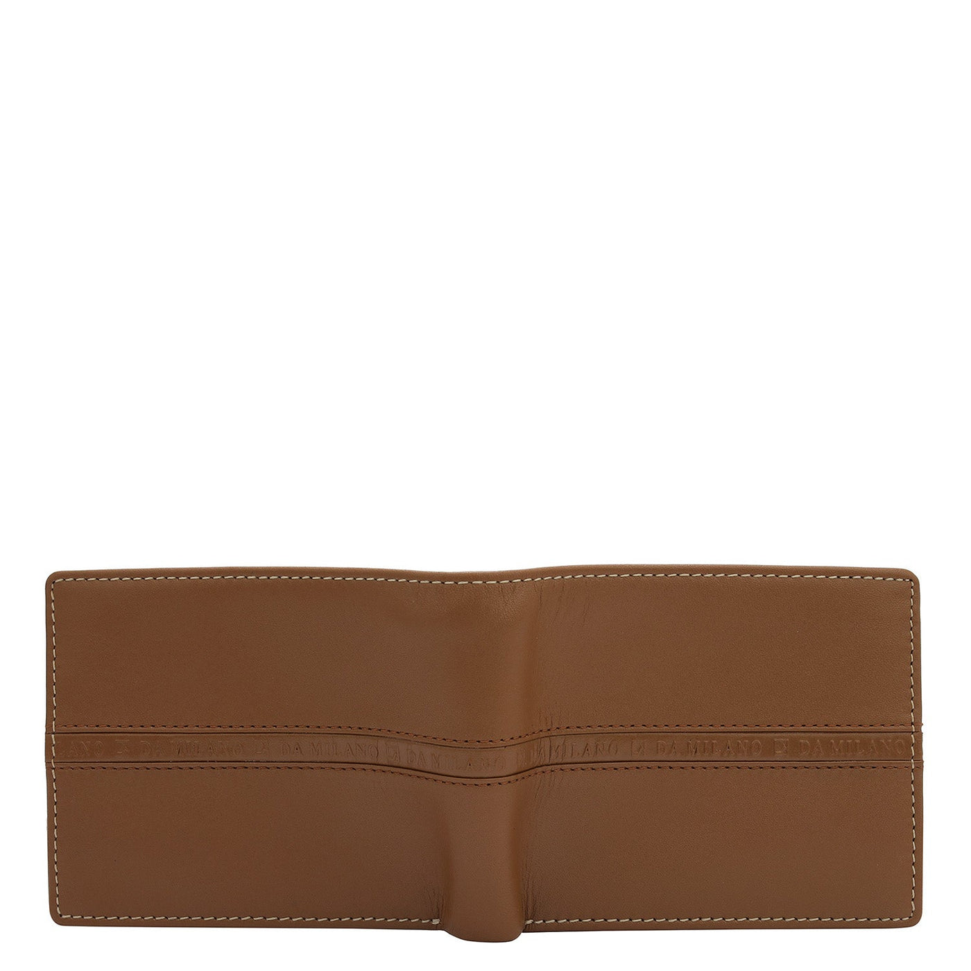 Cognac Bifold Leather Mens Wallet