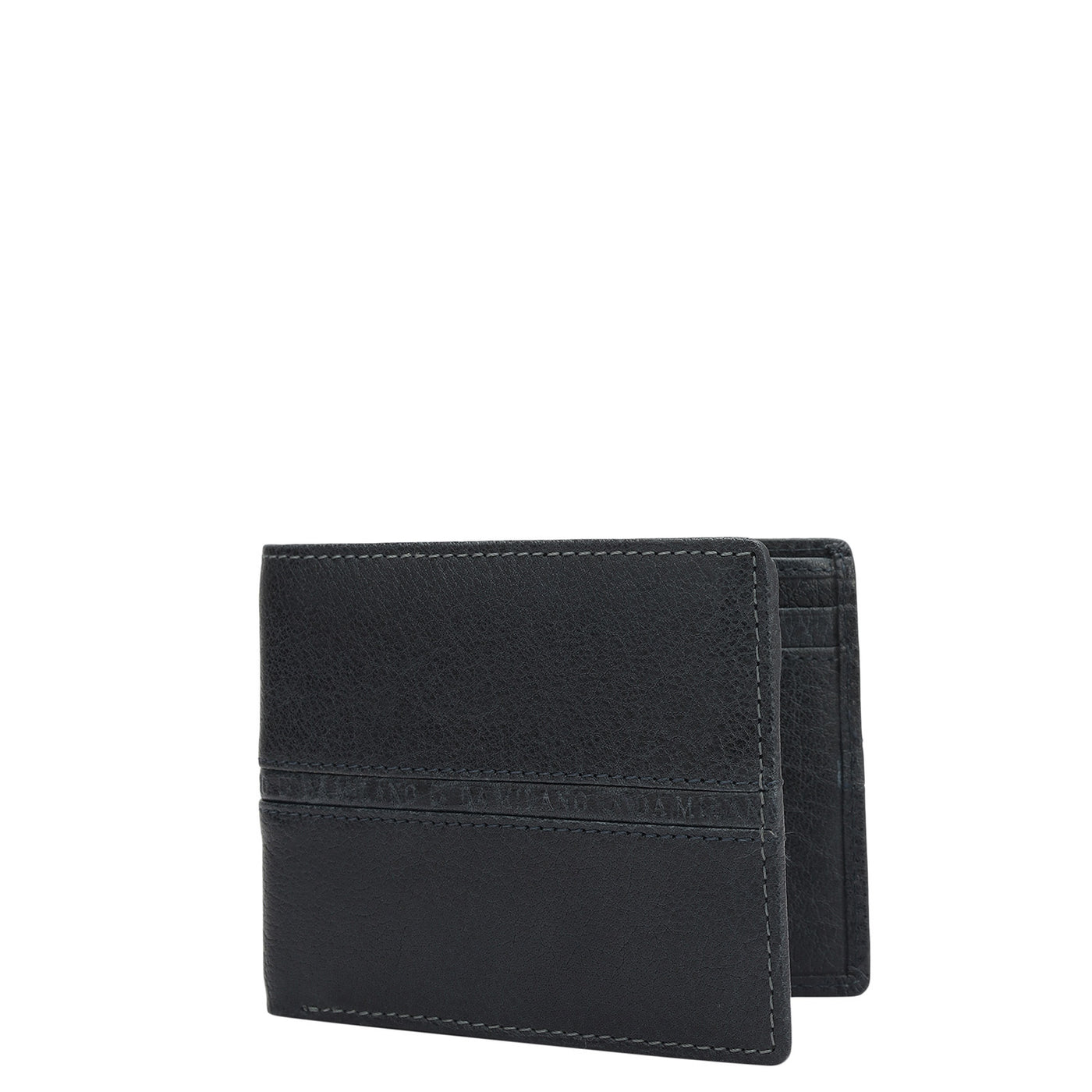 Navy Bifold Leather Mens Wallet