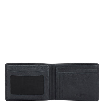 Navy Bifold Leather Mens Wallet