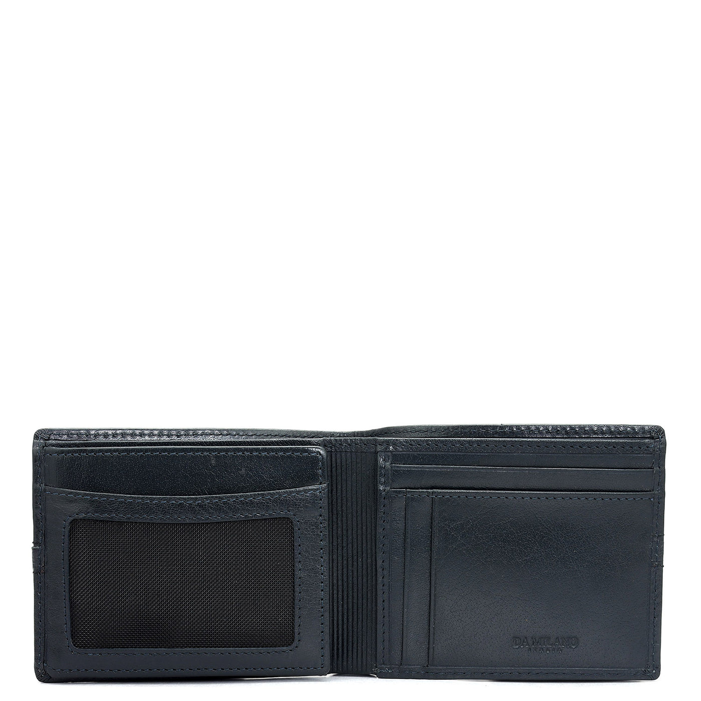 Blue Bifold Leather Mens Wallet