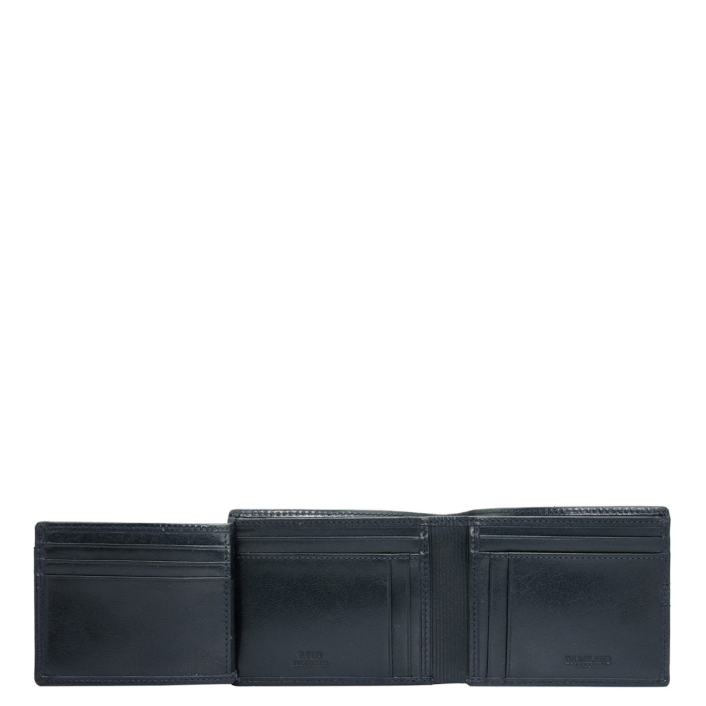 Blue Bifold Leather Mens Wallet