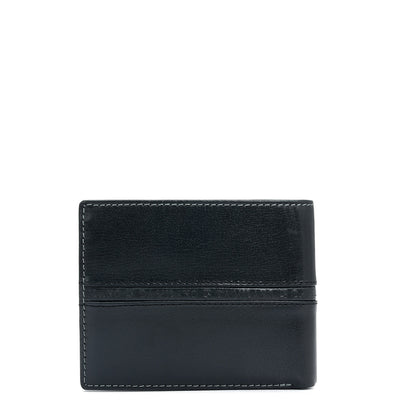 Blue Bifold Leather Mens Wallet