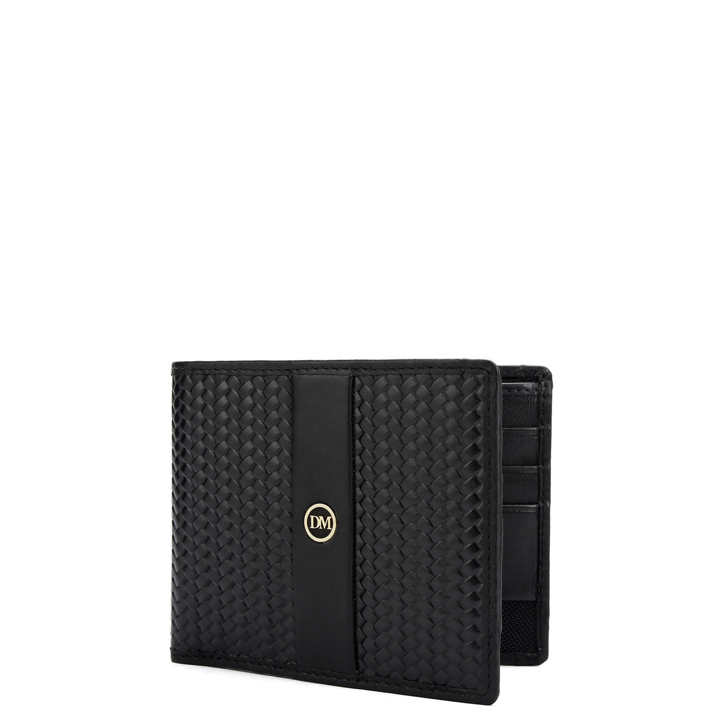 Black Bifold Leather Mens Wallet