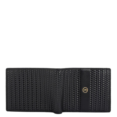 Black Bifold Leather Mens Wallet