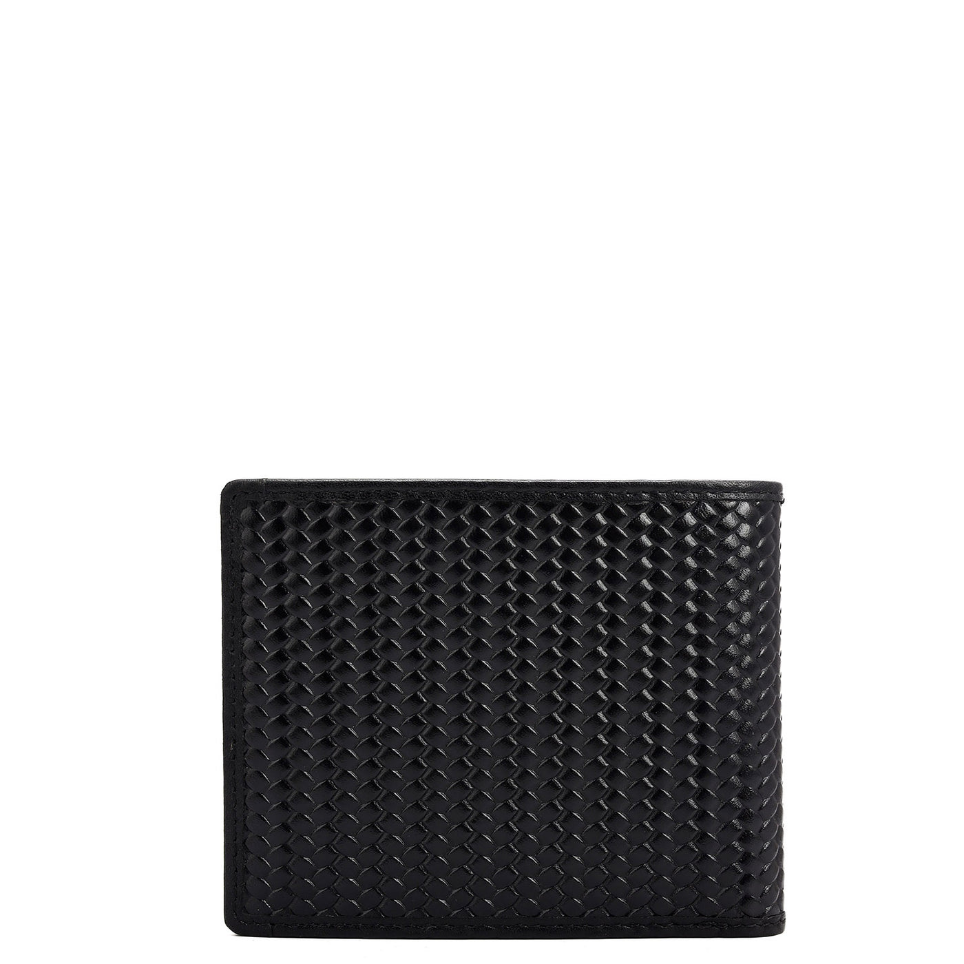 Black Bifold Leather Mens Wallet