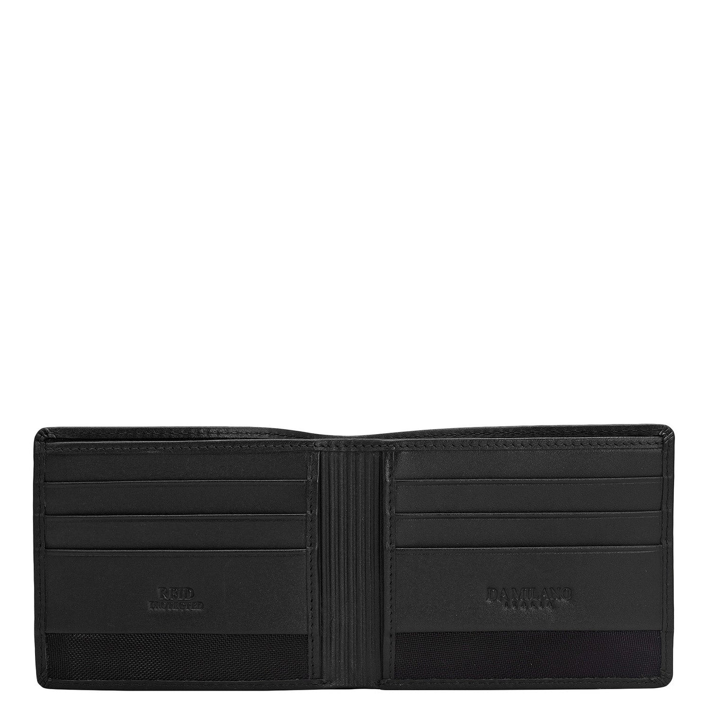 Black Bifold Leather Mens Wallet