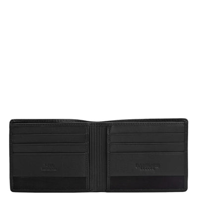 Black Bifold Leather Mens Wallet