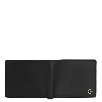 Black Bifold Leather Mens Wallet