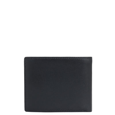 Black Bifold Leather Mens Wallet