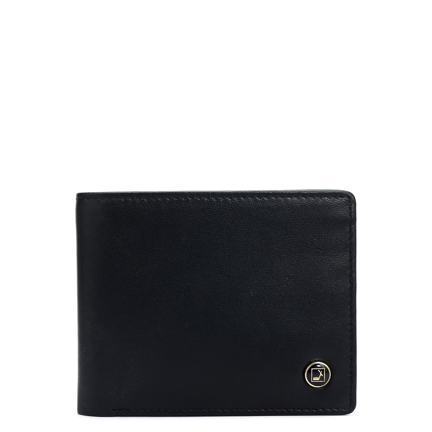 Black Bifold Leather Mens Wallet