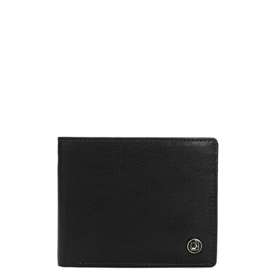 Black Bifold Leather Mens Wallet