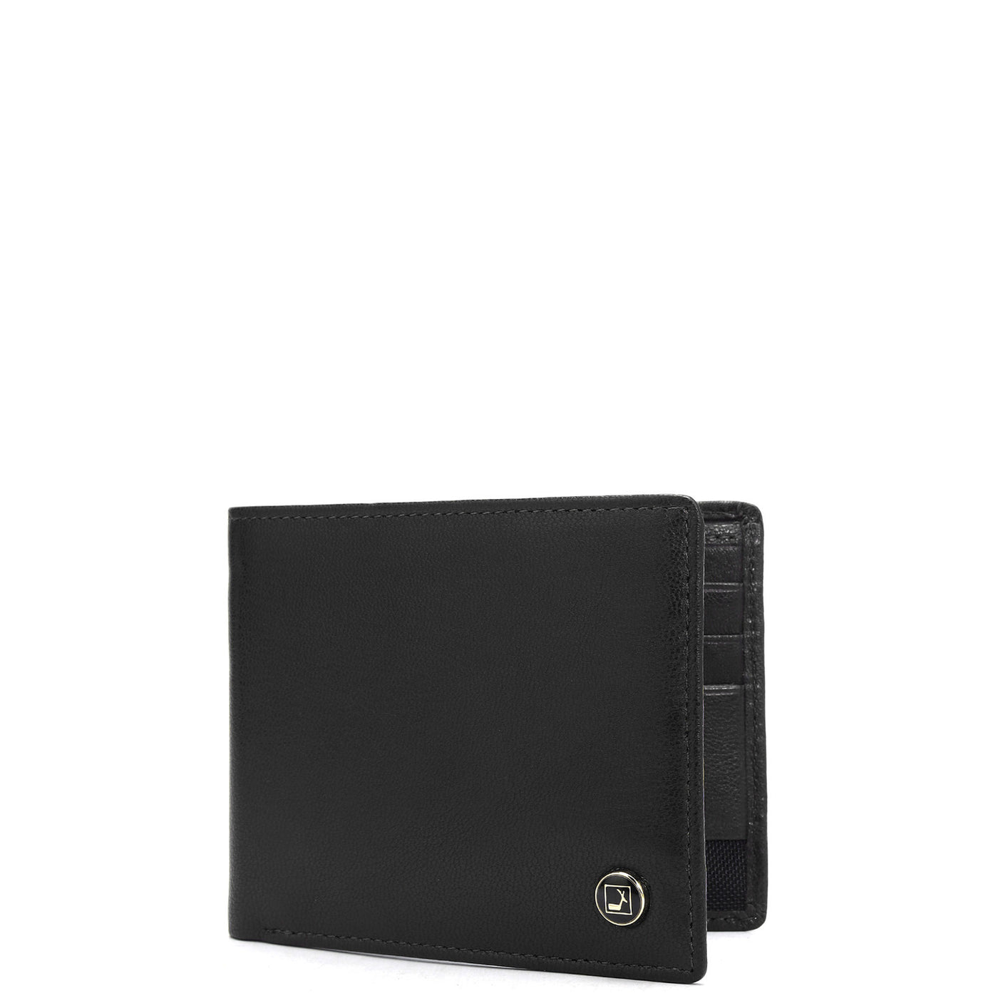 Black Bifold Leather Mens Wallet