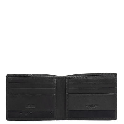 Black Bifold Leather Mens Wallet