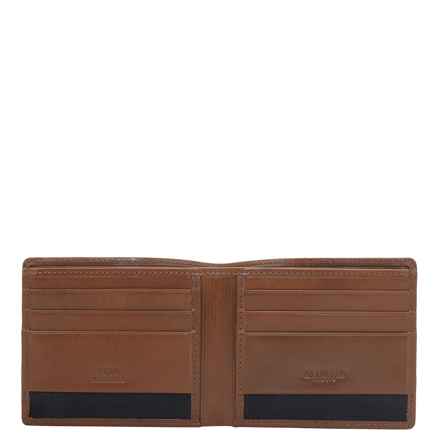 Cognac Bifold Leather Mens Wallet