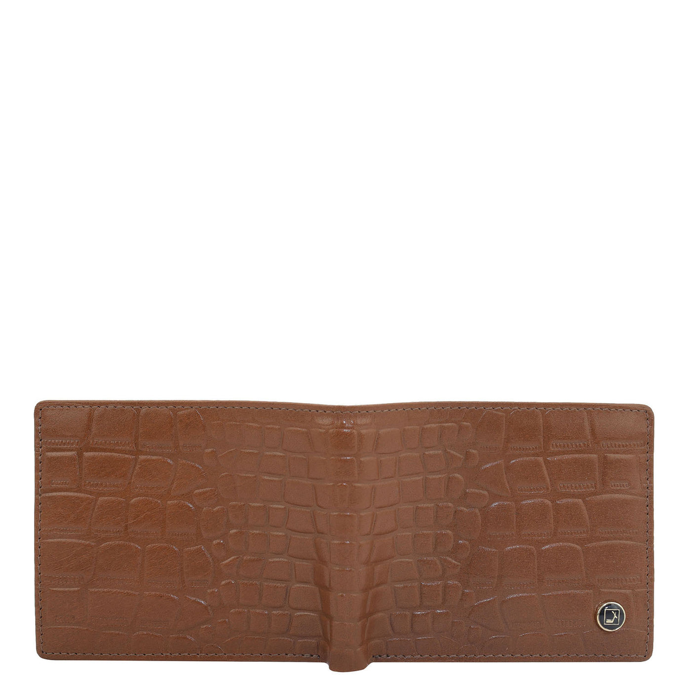 Cognac Bifold Leather Mens Wallet