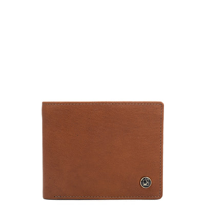 Cognac Bifold Leather Mens Wallet