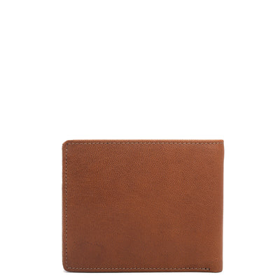 Cognac Bifold Leather Mens Wallet