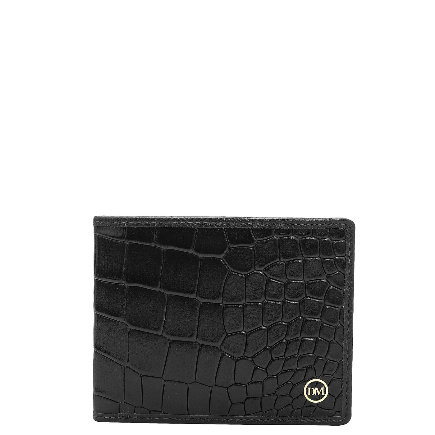 Black Bifold Leather Mens Wallet