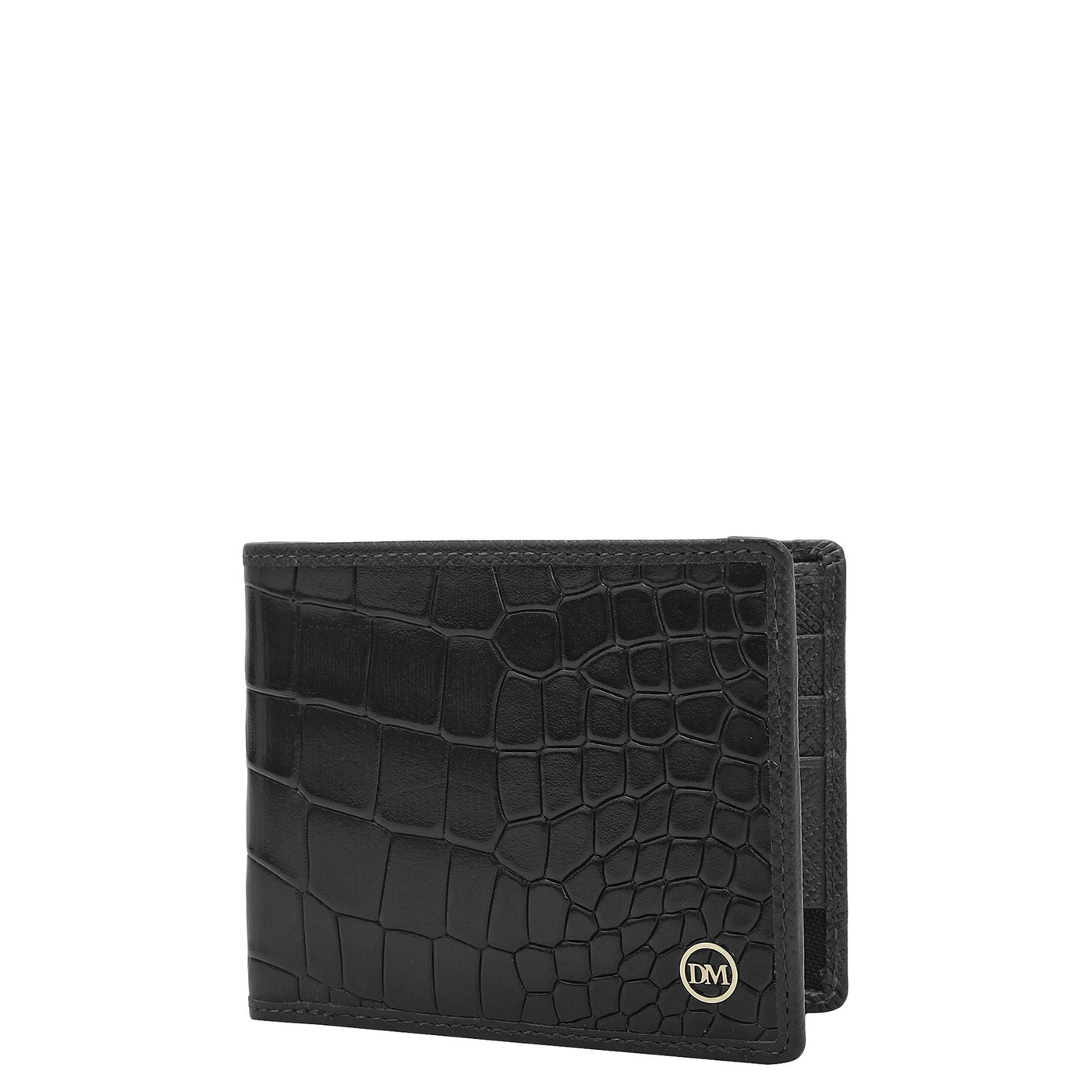 Black Bifold Leather Mens Wallet