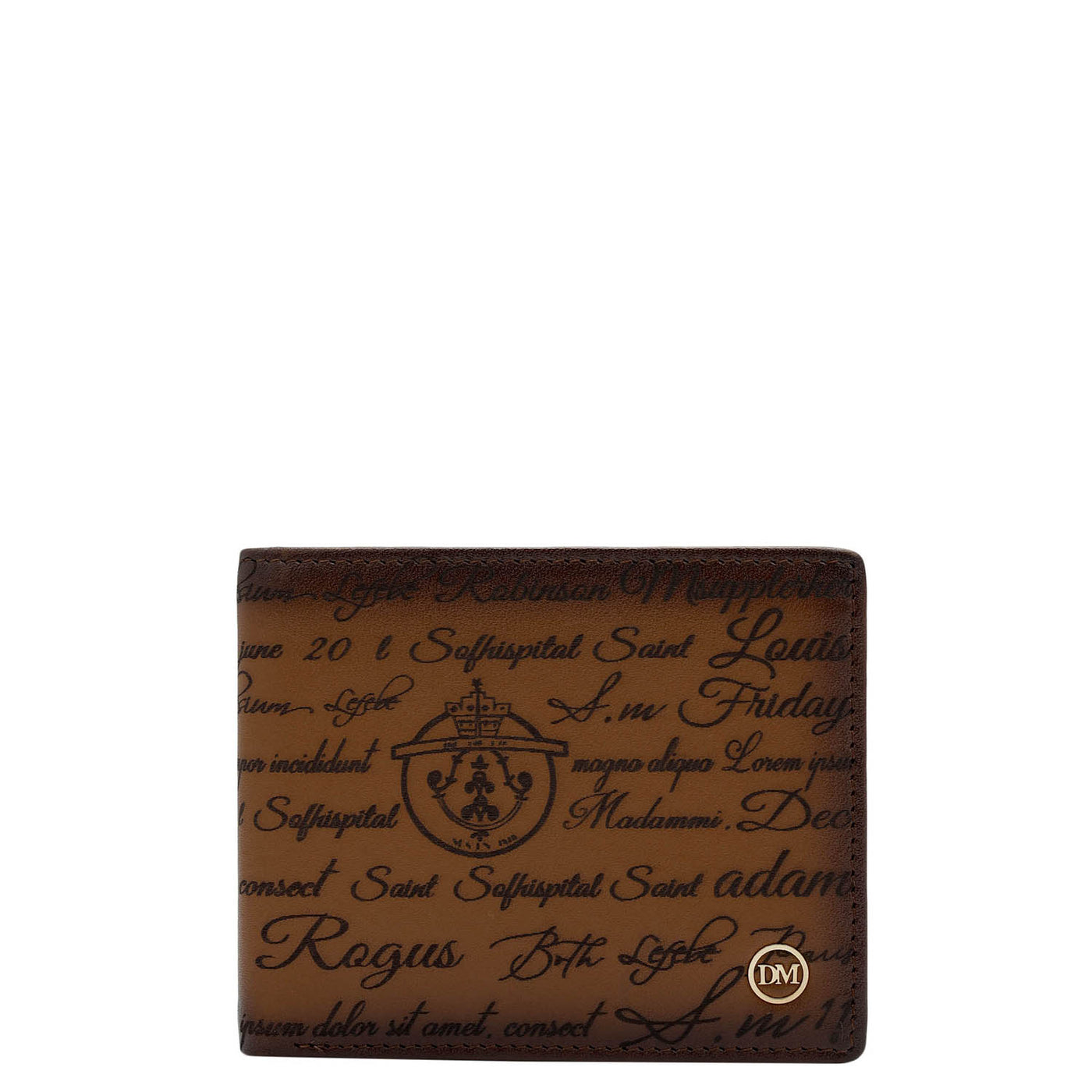 Cognac Bifold Leather Mens Wallet