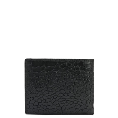 Black Bifold Leather Mens Wallet