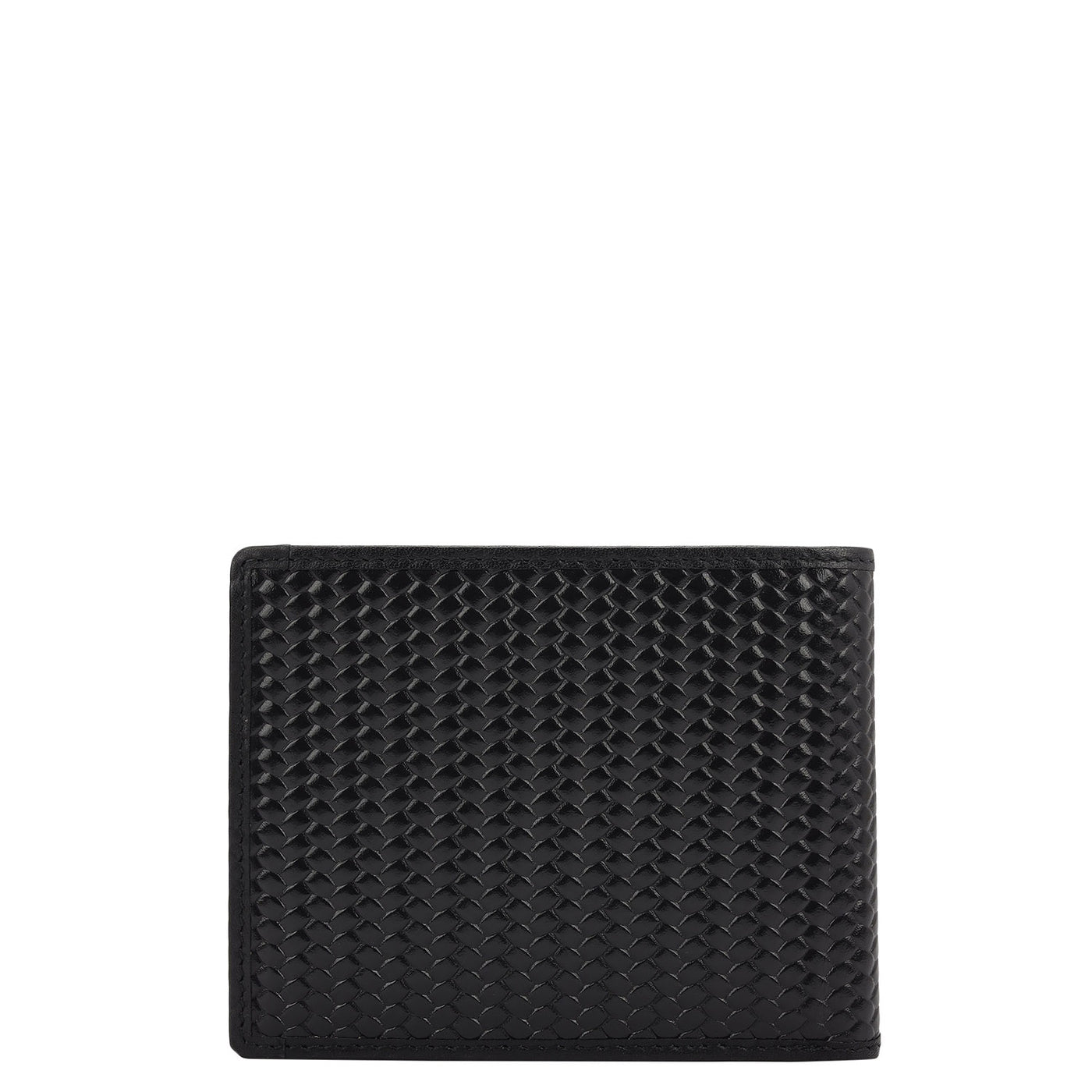 Black Bifold Leather Mens Wallet