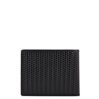 Black Bifold Leather Mens Wallet