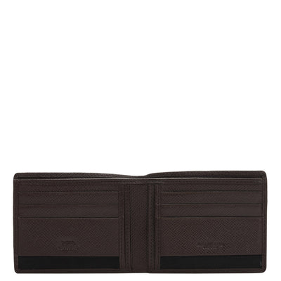 Chocolate Bifold Leather Mens Wallet