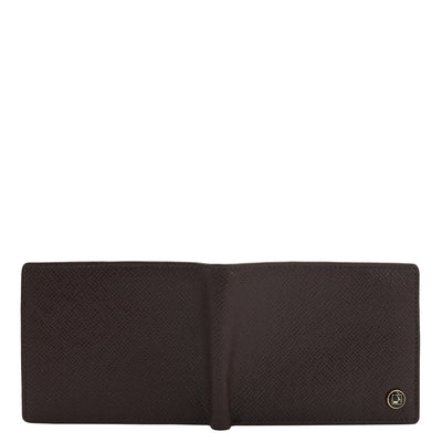 Chocolate Bifold Leather Mens Wallet