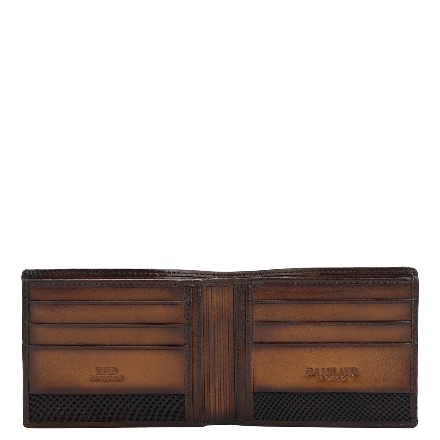 Cognac Bifold Leather Mens Wallet