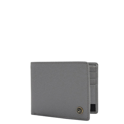 Space Grey Bifold Leather Mens Wallet