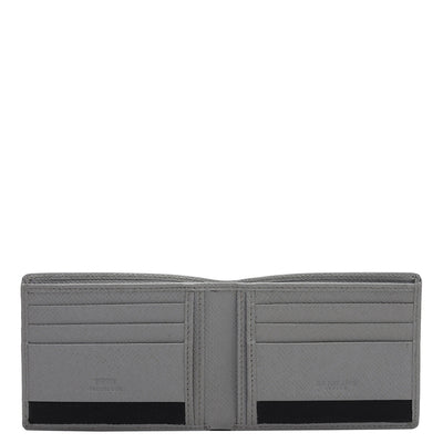 Space Grey Bifold Leather Mens Wallet