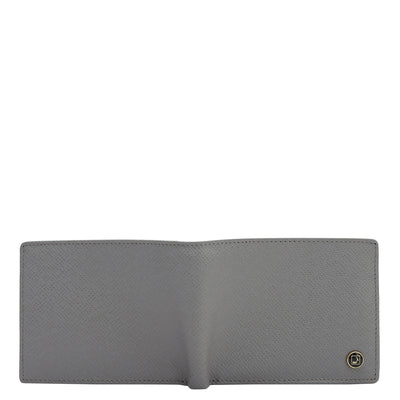 Space Grey Bifold Leather Mens Wallet