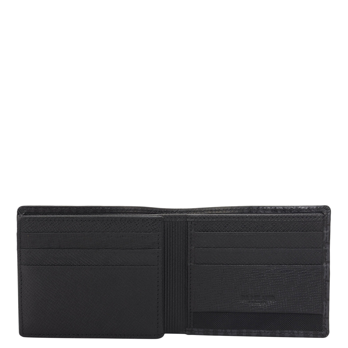 Black Bifold Leather Mens Wallet