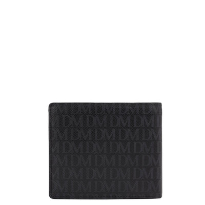 Black Bifold Leather Mens Wallet