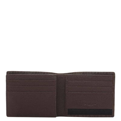 Chocolate Bifold Leather Mens Wallet