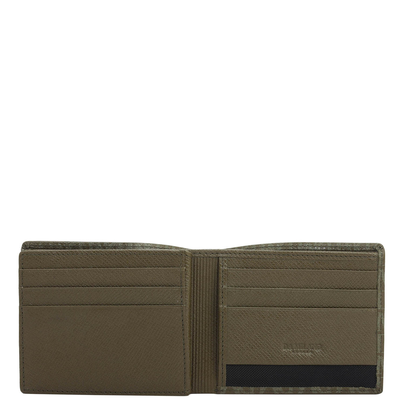 Military Green Bifold Leather Mens Wallet