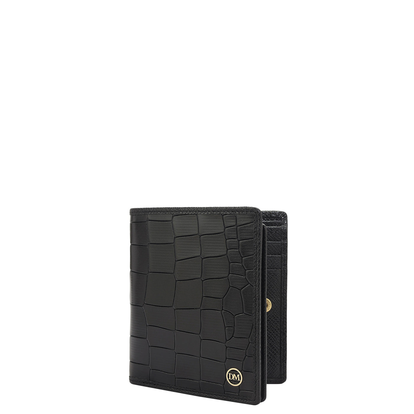 Black Bifold Leather Mens Wallet