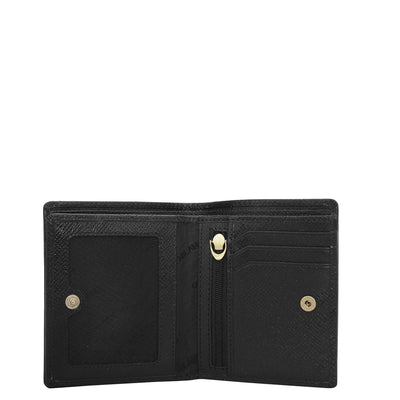 Black Bifold Leather Mens Wallet